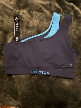 Peloton Push Your Boundaries Double Layer One Shoulder Bra